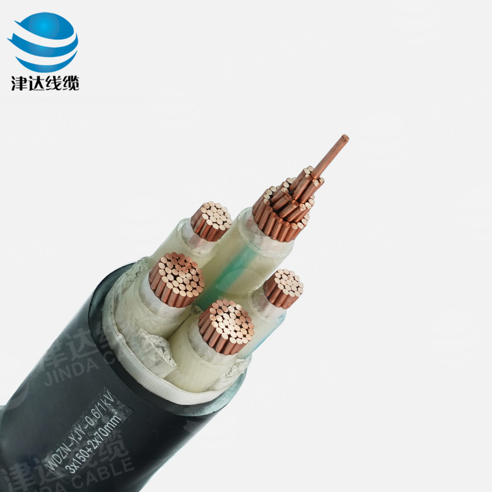 WDZN-YJY3*150+2*70铜芯交联聚乙烯绝缘聚烯烃护套无卤低烟阻燃耐火电力电缆